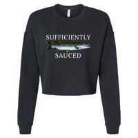 Sufficiently Sauced Cropped Pullover Crew