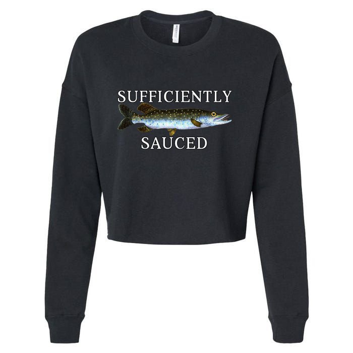 Sufficiently Sauced Cropped Pullover Crew