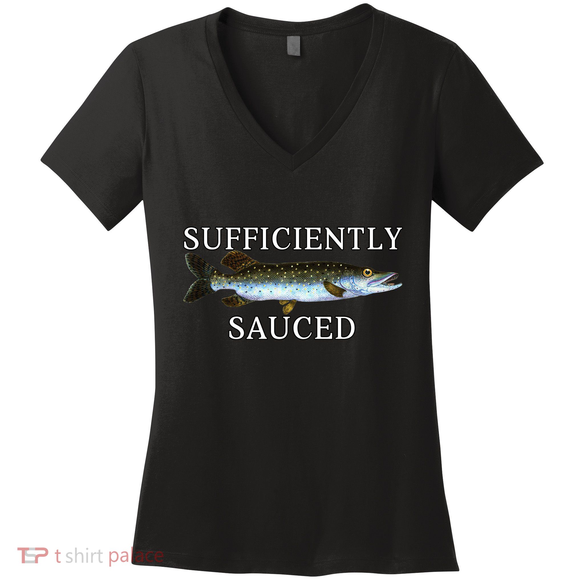 Sufficiently Sauced Women's V-Neck T-Shirt