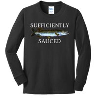 Sufficiently Sauced Kids Long Sleeve Shirt