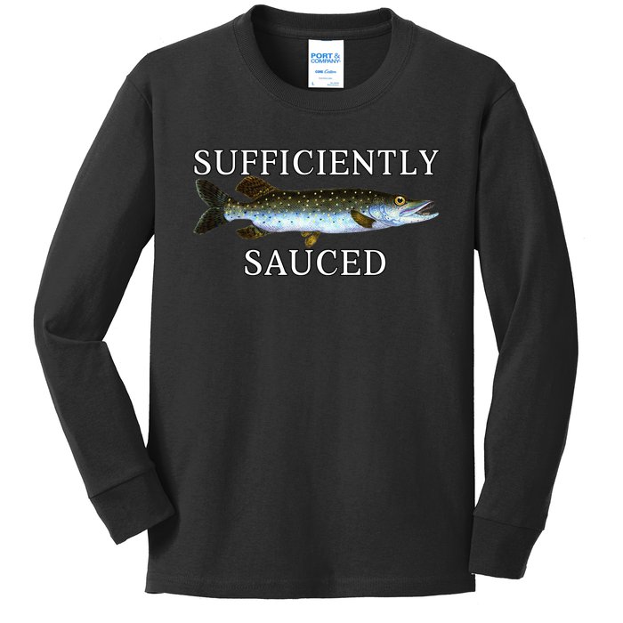 Sufficiently Sauced Kids Long Sleeve Shirt