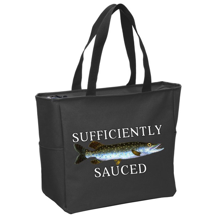 Sufficiently Sauced Zip Tote Bag