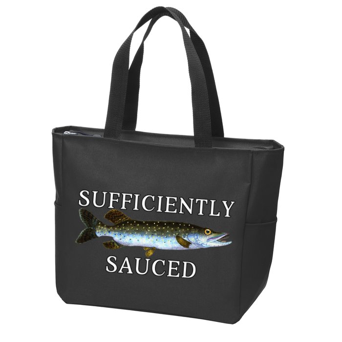 Sufficiently Sauced Zip Tote Bag