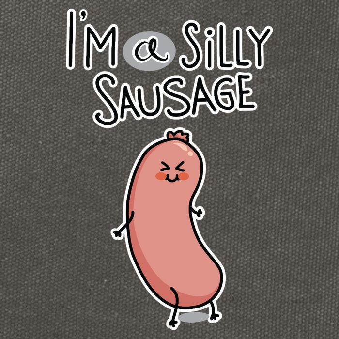 Silly Sausage Cotton Canvas Backpack