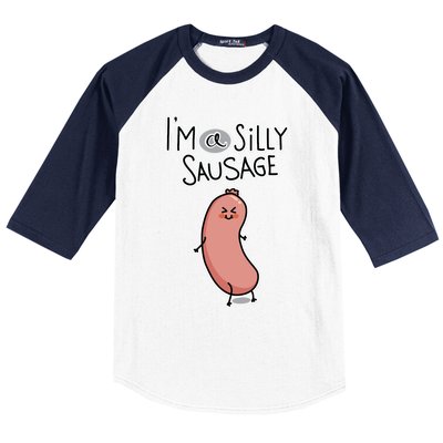 Silly Sausage Baseball Sleeve Shirt