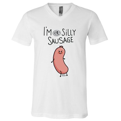 Silly Sausage V-Neck T-Shirt