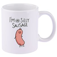 Silly Sausage 11oz C Handle Ceramic Mug