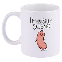 Silly Sausage 11oz C Handle Ceramic Mug