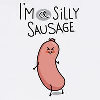 Silly Sausage 11oz C Handle Ceramic Mug
