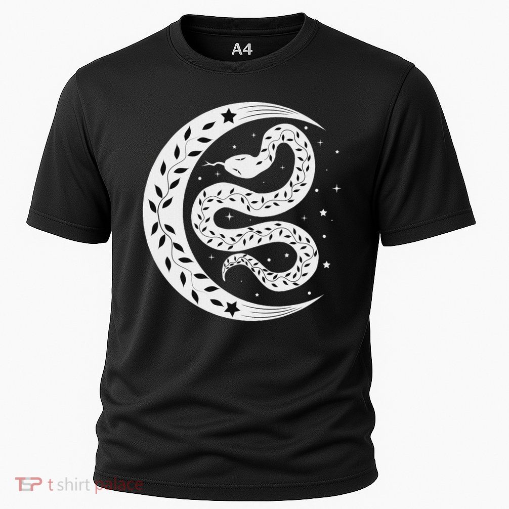 Snake Stars Sky Half Moon Herpetologist Reptile Lover Cooling Performance Crew T-Shirt