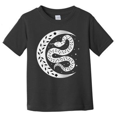 Snake Stars Sky Half Moon Herpetologist Reptile Lover Toddler T-Shirt