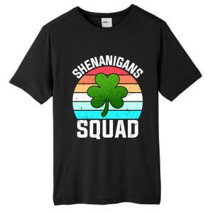 Shenanigans Squad Shamrocks Funny St Patricks Day Tall Fusion ChromaSoft Performance T-Shirt