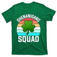 Shenanigans Squad Shamrocks Funny St Patricks Day T-Shirt