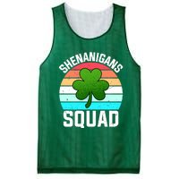 Shenanigans Squad Shamrocks Funny St Patricks Day Mesh Reversible Basketball Jersey Tank