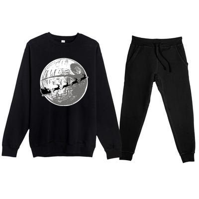 Santas Sleigh Space Star Planet Premium Crewneck Sweatsuit Set