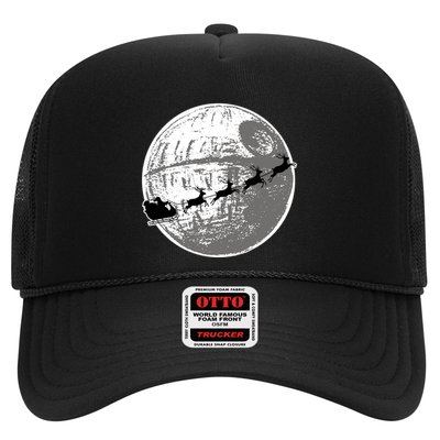 Santas Sleigh Space Star Planet Trucker Hat