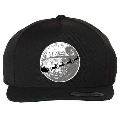 Santas Sleigh Space Star Planet Wool Snapback Cap