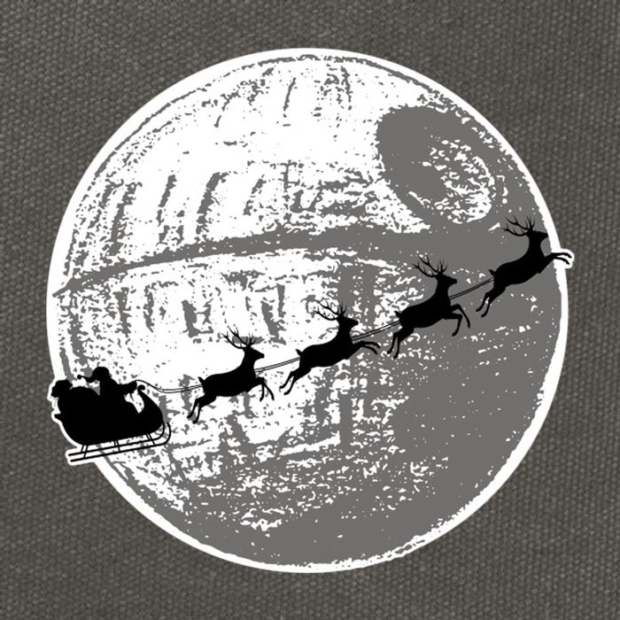 Santas Sleigh Space Star Planet Cotton Canvas Backpack