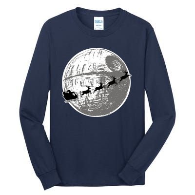 Santas Sleigh Space Star Planet Tall Long Sleeve T-Shirt