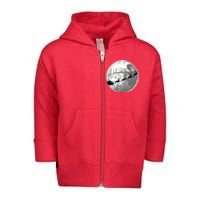 Santas Sleigh Space Star Planet Toddler Zip Fleece Hoodie