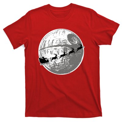 Santas Sleigh Space Star Planet T-Shirt