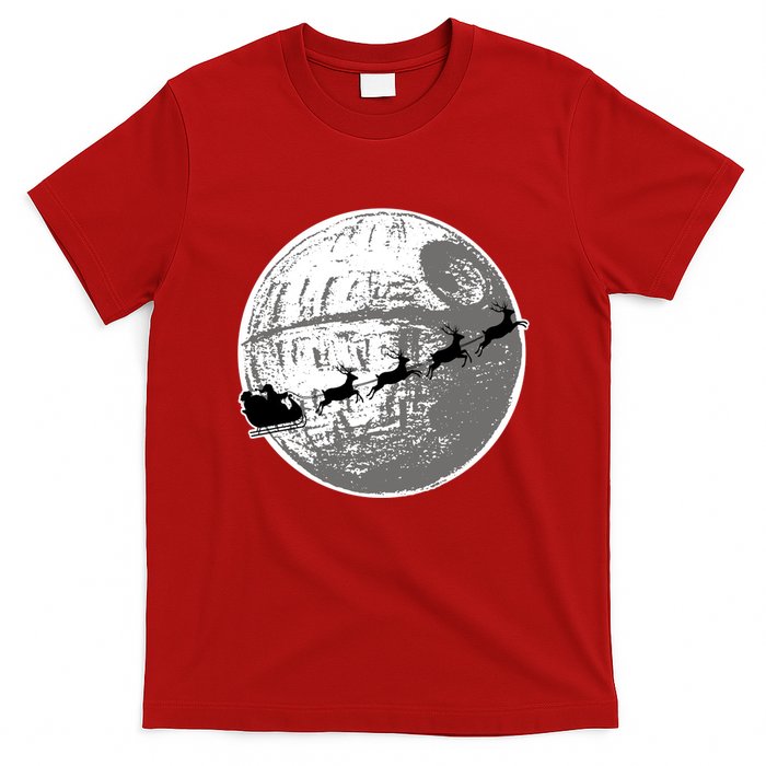 Santas Sleigh Space Star Planet T-Shirt