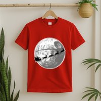 Santas Sleigh Space Star Planet T-Shirt