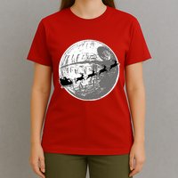 Santas Sleigh Space Star Planet T-Shirt