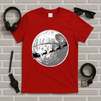Santas Sleigh Space Star Planet T-Shirt
