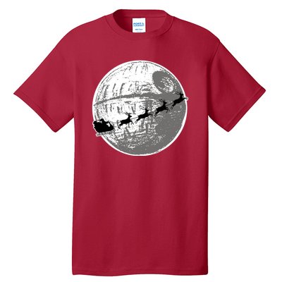 Santas Sleigh Space Star Planet Tall T-Shirt