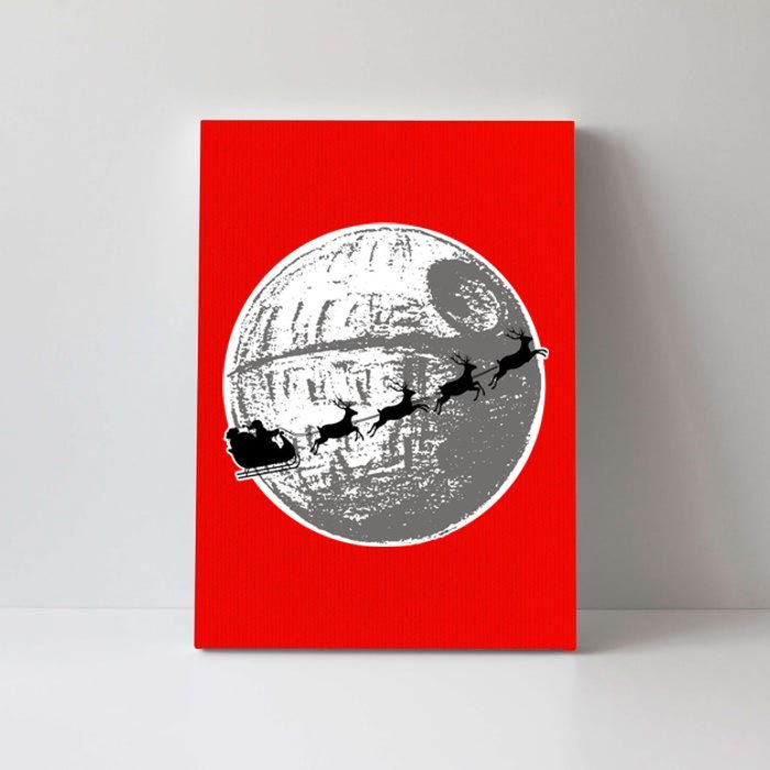 Santas Sleigh Space Star Planet Canvas