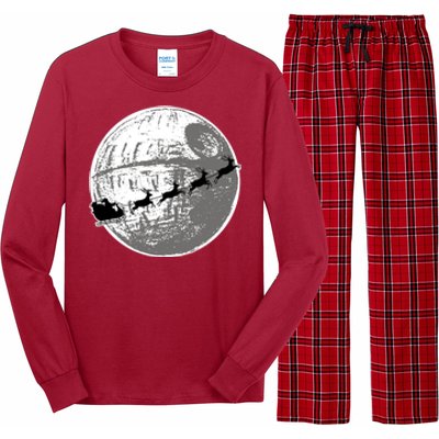 Santas Sleigh Space Star Planet Long Sleeve Pajama Set