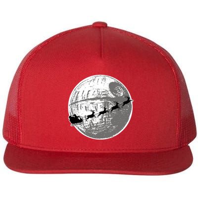 Santas Sleigh Space Star Planet Flatbill Hat