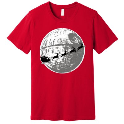 Santas Sleigh Space Star Planet Premium T-Shirt