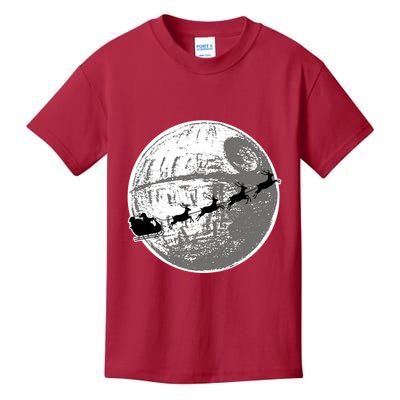 Santas Sleigh Space Star Planet Kids T-Shirt