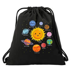 Solar System Space Planets For Stem Drawstring Bag