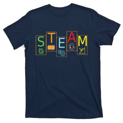 STEAM Symbols STEM Science Engineering ART Math Tee T-Shirt