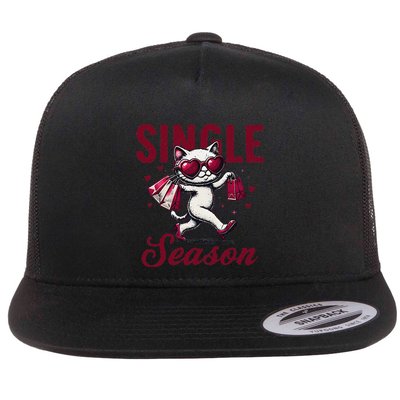 Single Season – Sassy Cat Chic For Empowered Women Flat Bill Trucker Hat
