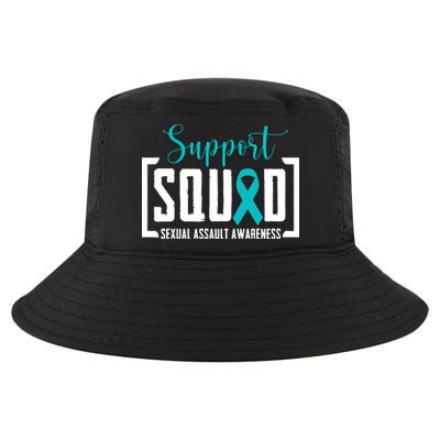 Support Squad Sexual Assault Awareness Month Support Victim Cool Comfort Performance Bucket Hat