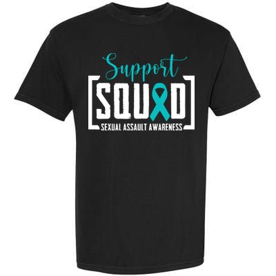 Support Squad Sexual Assault Awareness Month Support Victim Garment-Dyed Heavyweight T-Shirt