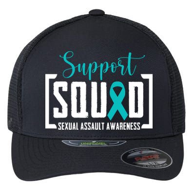 Support Squad Sexual Assault Awareness Month Support Victim Flexfit Unipanel Trucker Cap