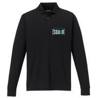 Support Squad Sexual Assault Awareness Month Support Victim Performance Long Sleeve Polo