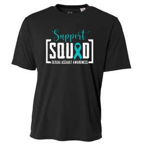 Support Squad Sexual Assault Awareness Month Support Victim Cooling Performance Crew T-Shirt