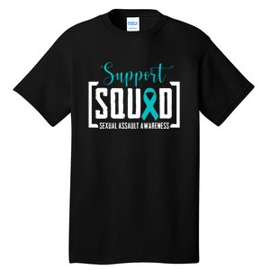 Support Squad Sexual Assault Awareness Month Support Victim Tall T-Shirt