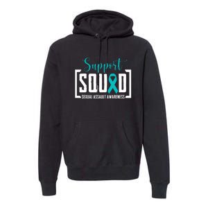 Support Squad Sexual Assault Awareness Month Support Victim Premium Hoodie