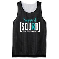 Support Squad Sexual Assault Awareness Month Support Victim Mesh Reversible Basketball Jersey Tank