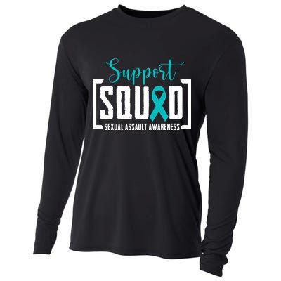 Support Squad Sexual Assault Awareness Month Support Victim Cooling Performance Long Sleeve Crew