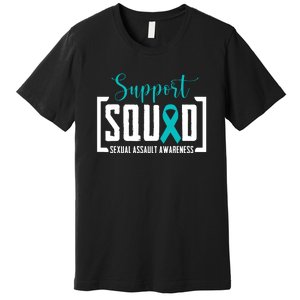 Support Squad Sexual Assault Awareness Month Support Victim Premium T-Shirt