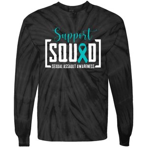 Support Squad Sexual Assault Awareness Month Support Victim Tie-Dye Long Sleeve Shirt