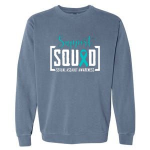 Support Squad Sexual Assault Awareness Month Support Victim Garment-Dyed Sweatshirt